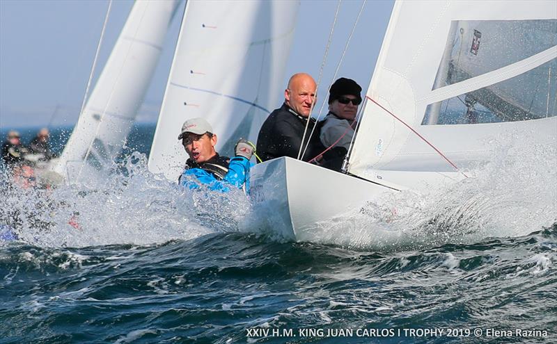 HM King Juan Carlos Trophy 2019 - Day 2 photo copyright Elena Razina taken at Clube Naval de Cascais and featuring the Dragon class