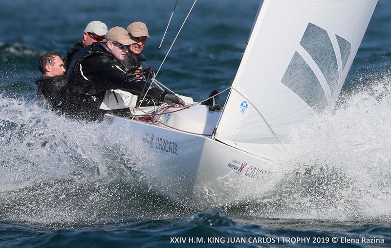 HM King Juan Carlos Trophy 2019 - Day 2 photo copyright Elena Razina taken at Clube Naval de Cascais and featuring the Dragon class