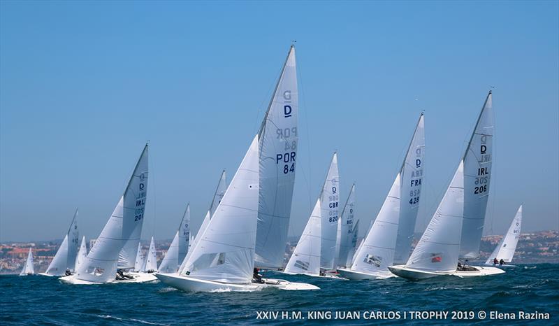 2019 HM King Juan Carlos Trophy - Day 3 photo copyright Elena Razina taken at Clube Naval de Cascais and featuring the Dragon class