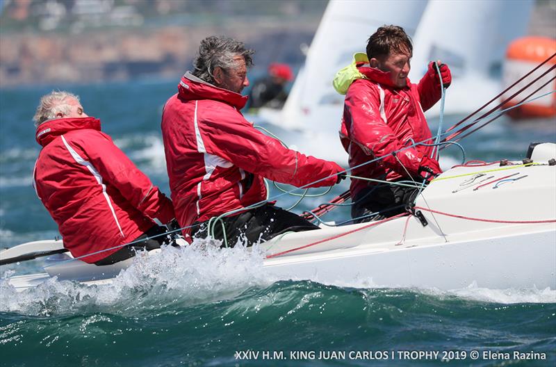 2019 HM King Juan Carlos Trophy - Day 3 photo copyright Elena Razina taken at Clube Naval de Cascais and featuring the Dragon class