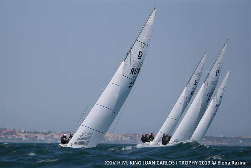 2019 HM King Juan Carlos Trophy - Day 3 photo copyright Elena Razina taken at Clube Naval de Cascais and featuring the Dragon class