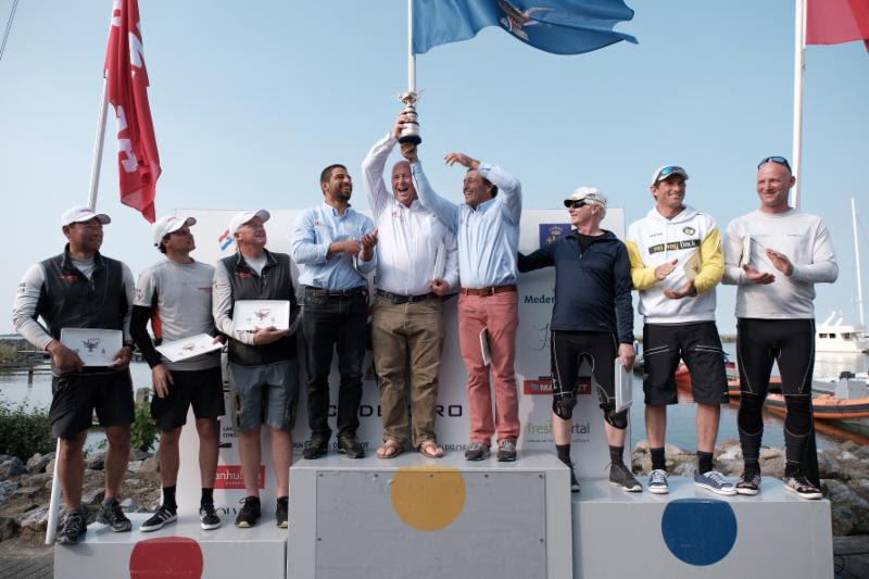 2019 Yanmar Dragon Gold Cup Overall Podium photo copyright Eric van den Bandt taken at Royal Yacht Club Hollandia and featuring the Dragon class