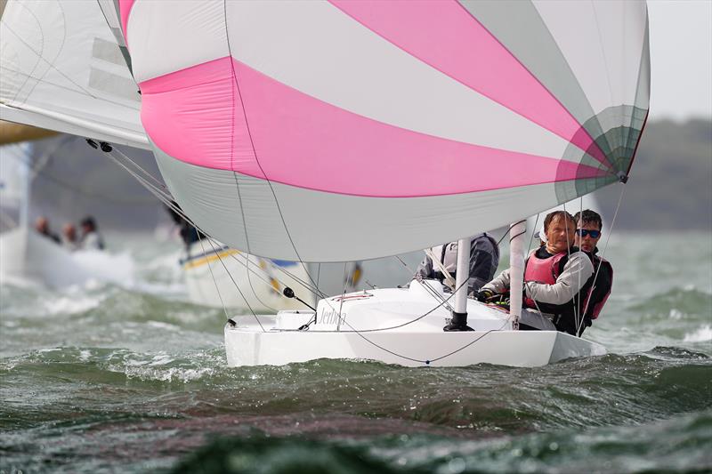 Jerboa in the Cowes Town Regatta on final day of Cowes Week 2019 photo copyright Paul Wyeth / CWL taken at Cowes Combined Clubs and featuring the Dragon class