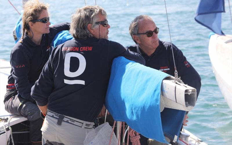 2019 Dragon 90th Anniversary Regatta - Day 1 photo copyright Elena Razina / YCS taken at Yacht Club Sanremo and featuring the Dragon class