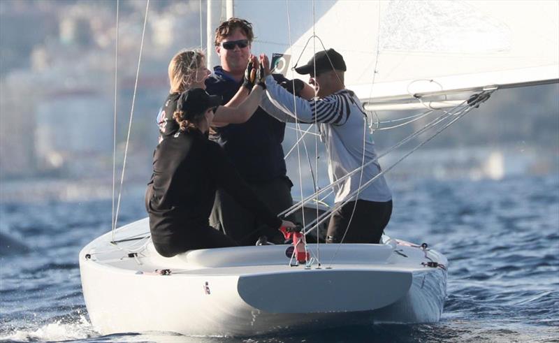 2019 Dragon 90th Anniversary Regatta - Day 2 photo copyright Elena Razina / YCS taken at Yacht Club Sanremo and featuring the Dragon class