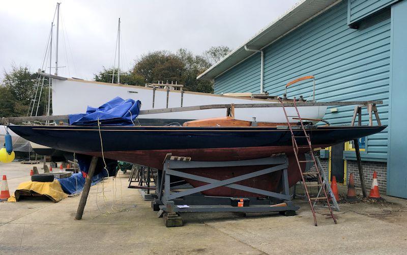 Royal Yacht Bluebottle before renovations photo copyright David Heritage taken at  and featuring the Dragon class