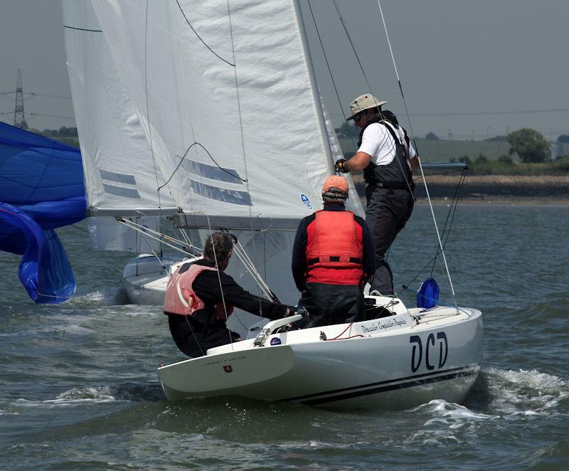 Medway Yacht Club Keelboat Regatta 2022 photo copyright Nick Champion / www.championmarinephotography.co.uk taken at Medway Yacht Club and featuring the Dragon class