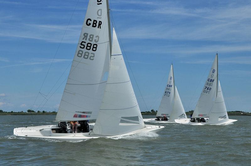 Medway Yacht Club Keelboat Regatta 2022 photo copyright Nick Champion / www.championmarinephotography.co.uk taken at Medway Yacht Club and featuring the Dragon class