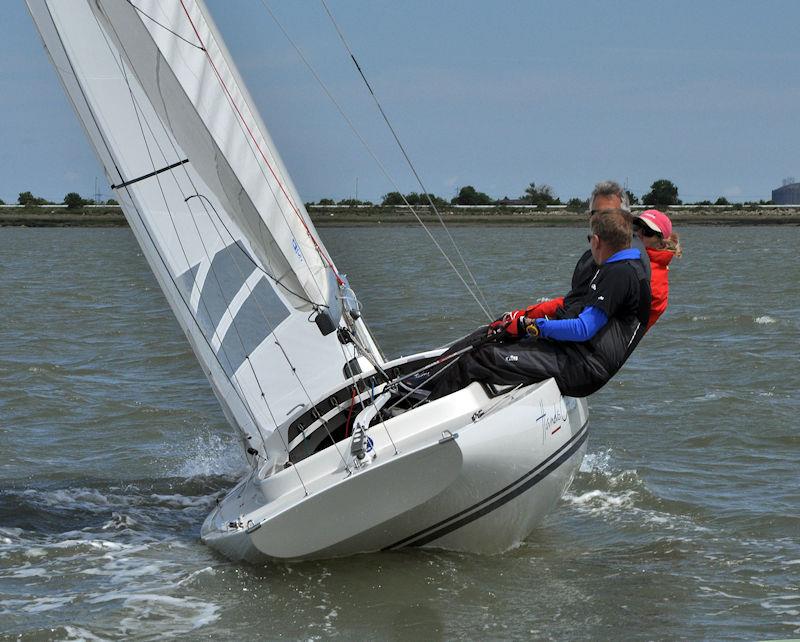 Medway Yacht Club Keelboat Regatta 2022 photo copyright Nick Champion / www.championmarinephotography.co.uk taken at Medway Yacht Club and featuring the Dragon class