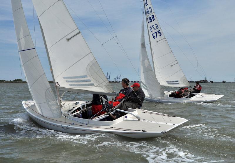 Medway Yacht Club Keelboat Regatta 2022 photo copyright Nick Champion / www.championmarinephotography.co.uk taken at Medway Yacht Club and featuring the Dragon class