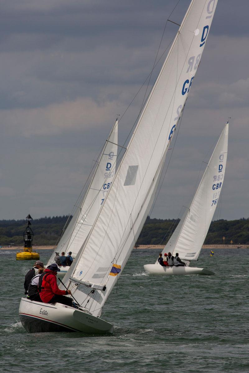 Cowes Week day 6 photo copyright Martin Augustus / www.sailingimages.co.uk taken at Cowes Combined Clubs and featuring the Dragon class