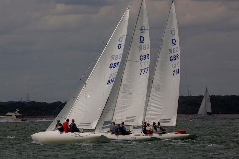 Cowes Week day 6 photo copyright Martin Augustus / www.sailingimages.co.uk taken at Cowes Combined Clubs and featuring the Dragon class