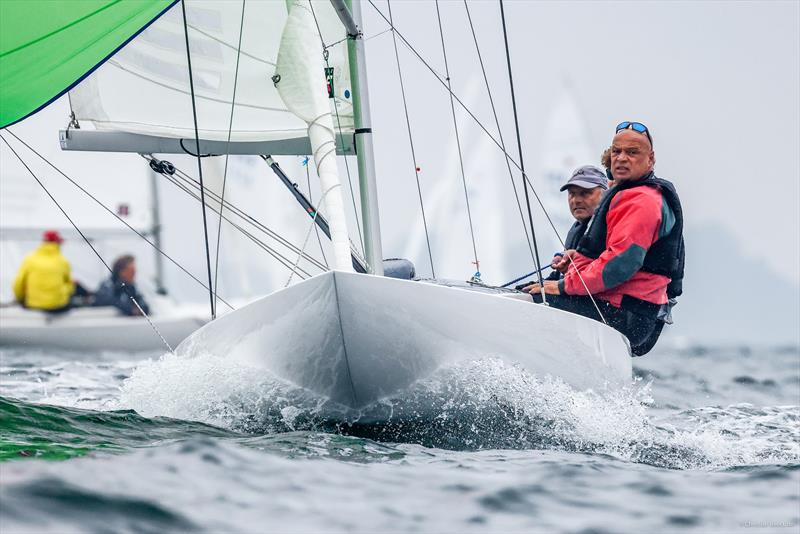 Three races, three victories: the Bavarian Dragon crew Ingo Ehrlicher/Michael Lipp/Anton Ehrlicher put on a clean series photo copyright www.segel-bilder.de taken at Kieler Yacht Club and featuring the Dragon class