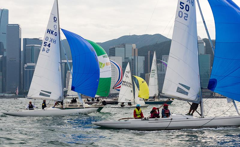 One Global HKRNVR Memorial Vase photo copyright RHKYC/ Guy Nowell taken at Royal Hong Kong Yacht Club and featuring the Dragon class