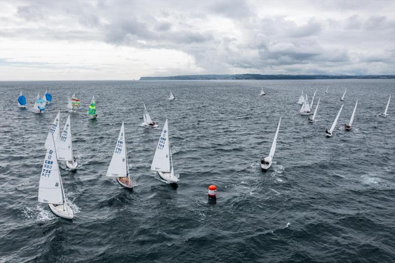 Yanmar Dragon Gold Cup 2023 Day 2 photo copyright Alex Irwin / www.sportography.tv taken at Royal Torbay Yacht Club and featuring the Dragon class