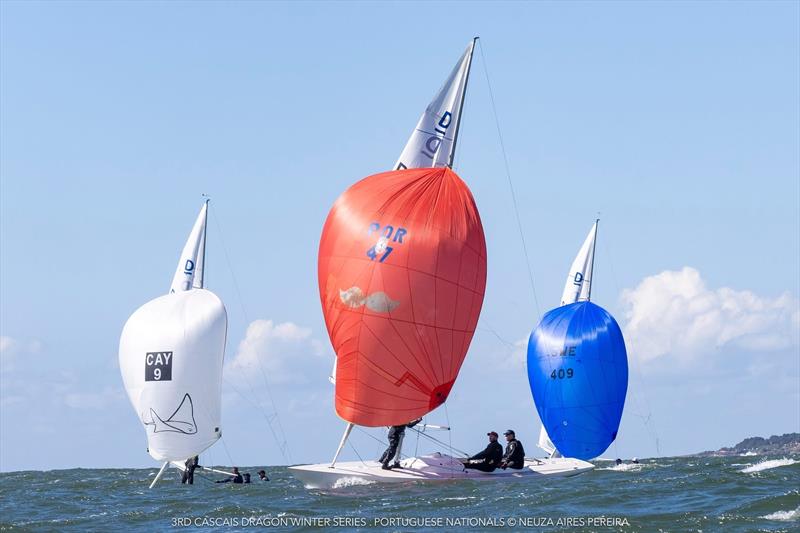 3rd Cascais Dragon Winter Series - Portuguese Dragon Nationals photo copyright Neuza Aires Pereira taken at Clube Naval de Cascais and featuring the Dragon class