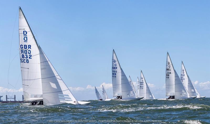 3rd Cascais Dragon Winter Series - Portuguese Dragon Nationals photo copyright Neuza Aires Pereira taken at Clube Naval de Cascais and featuring the Dragon class