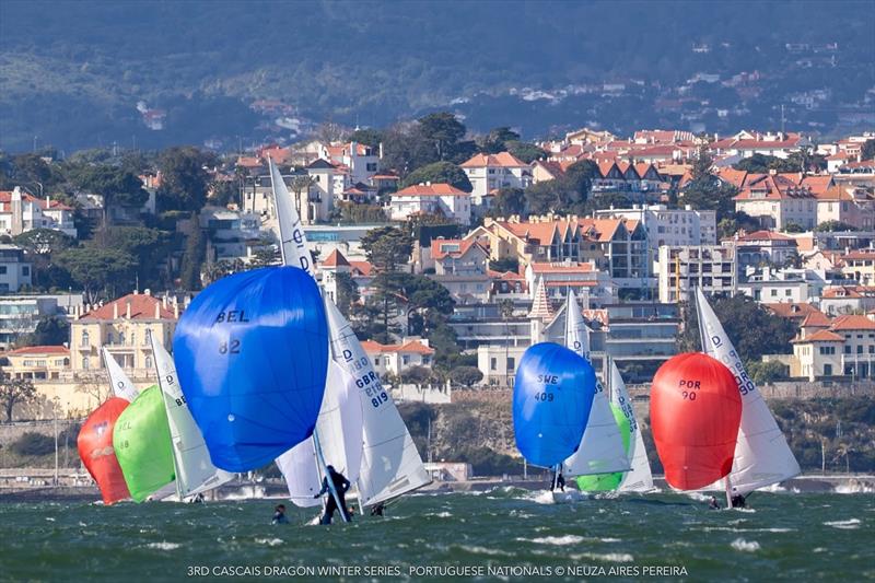 3rd Cascais Dragon Winter Series - Portuguese Dragon Nationals photo copyright Neuza Aires Pereira taken at Clube Naval de Cascais and featuring the Dragon class