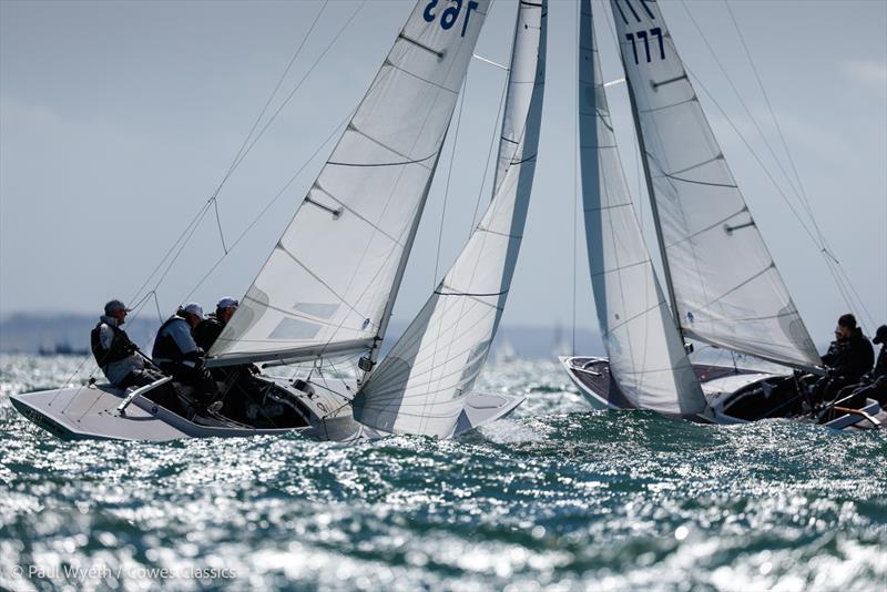 Cowes Classic Regatta day 2 photo copyright Paul Wyeth / www.pwpictures.com taken at Royal London Yacht Club and featuring the Dragon class