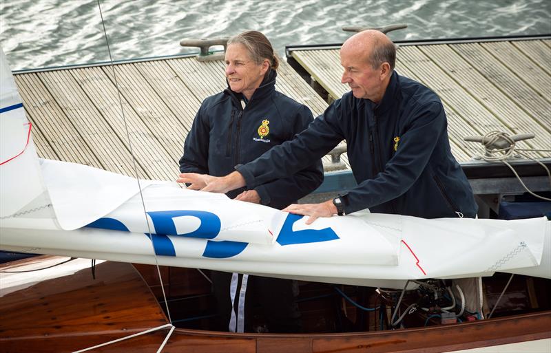 Julia and Graham Bailey with Bluebottle photo copyright Helen Pugh taken at  and featuring the Dragon class