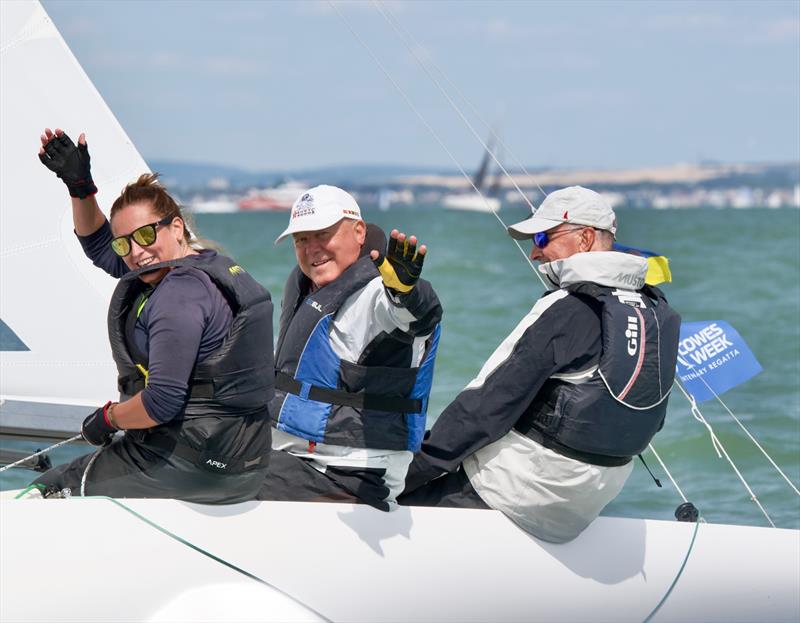 North Sails Cowes Week Day 1 photo copyright Tom Hicks / www.solentaction.com taken at Cowes Combined Clubs and featuring the Dragon class