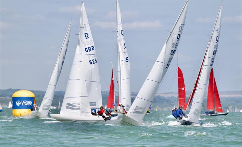 North Sails Cowes Week Day 1 photo copyright Tom Hicks / www.solentaction.com taken at Cowes Combined Clubs and featuring the Dragon class