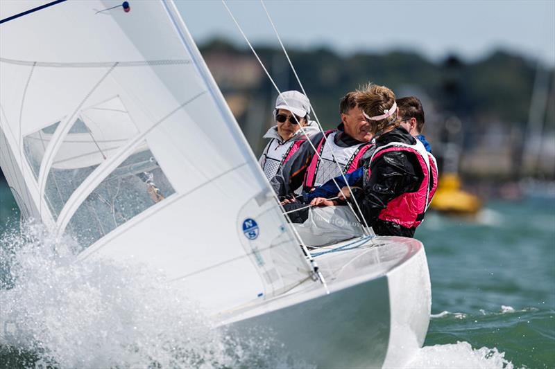 Gavia Wilkinson-Cox on Jerboa - North Sails Cowes Week Day 4 photo copyright Paul Wyeth / www.pwpictures.com taken at Cowes Combined Clubs and featuring the Dragon class