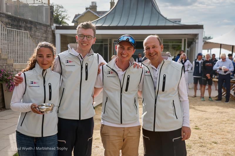 GER1151 Magdalena Gründt, Stefan Grundt, Mewes Wieduwild at the Dragon Marblehead Trophy in Cowes photo copyright Paul Wyeth / www.pwpictures.com taken at Royal Yacht Squadron and featuring the Dragon class