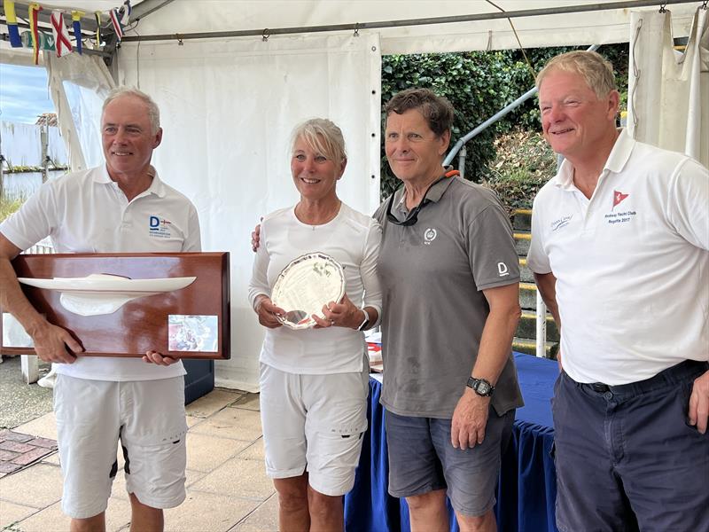The winning team Avalanche during the prize giving of the Dragon East Coast Championship 2026 on the Medway - photo © Sarah Strauss