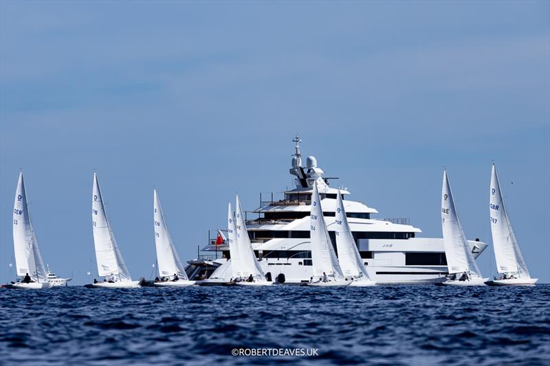 Dragons at the 48th Régates Royales photo copyright Robert Deaves / www.robertdeaves.uk taken at Yacht Club de Cannes and featuring the Dragon class