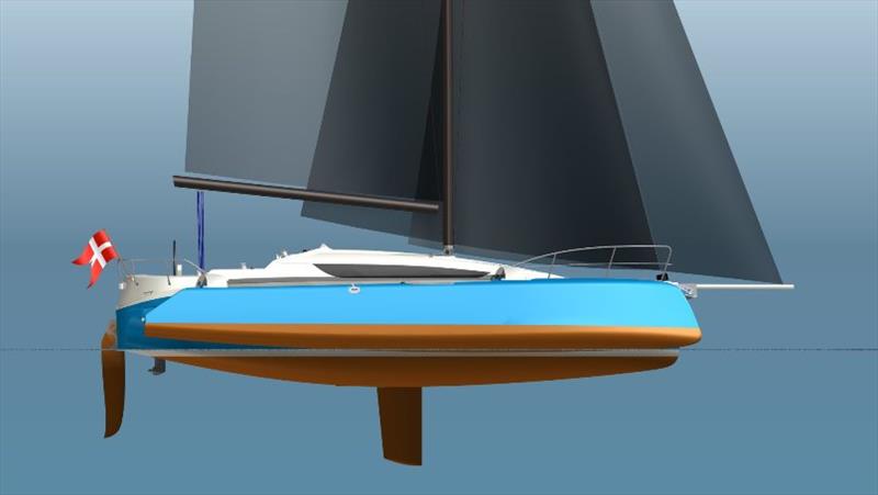 Dragonfly 32 Evolution side view - photo © The Multihull Group