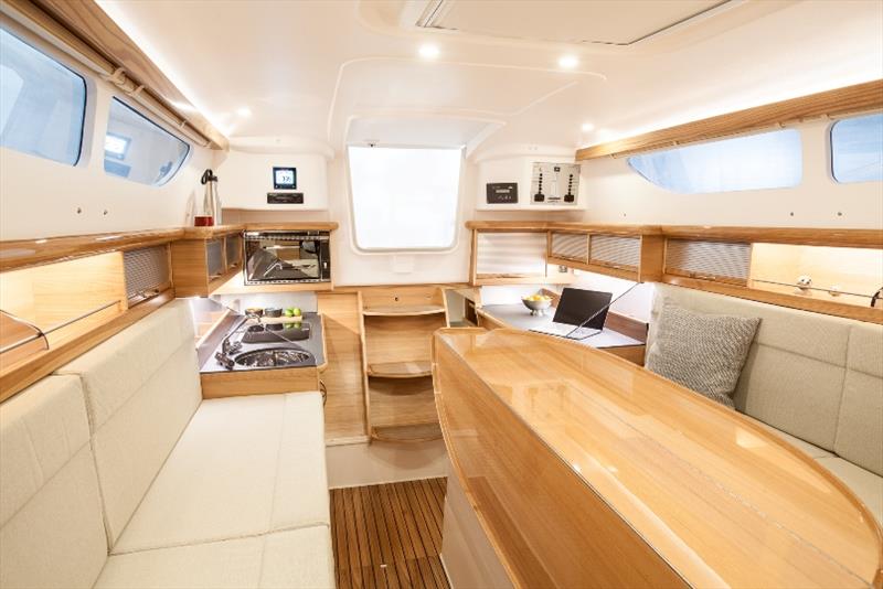 Dragonfly 32 Evolution interior - photo © Morten Weeth / The Multihull Group