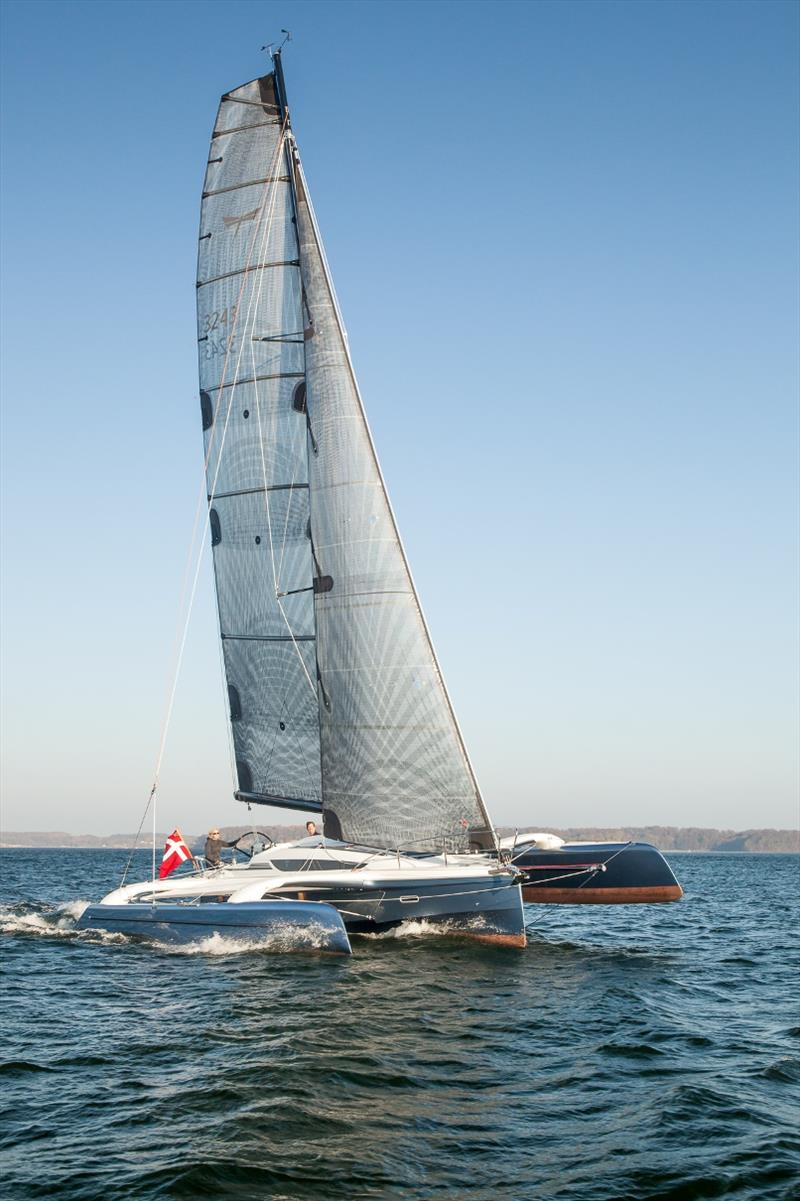 Dragonfly 32 Evolution sailing photo copyright Morten Weeth / The Multihull Group taken at  and featuring the Dragonfly class