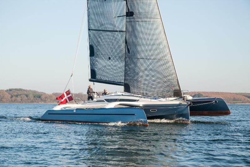 Dragonfly 32 Evolution sailing photo copyright Morten Weeth / The Multihull Group taken at  and featuring the Dragonfly class