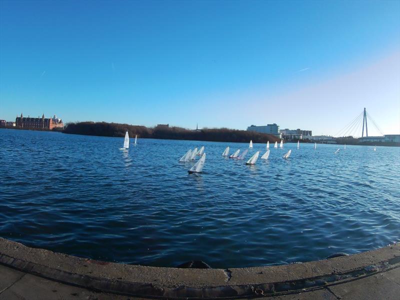 West Lancs RC Laser and DF65 Winter Series Round 1 photo copyright Tony Wilson taken at West Lancashire Yacht Club and featuring the RG65 class