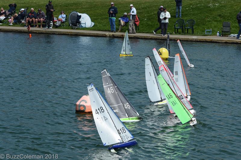 Rounding the top mark during the DF65 Nationals at Gosport photo copyright Buzz Coleman & Tim Long taken at Gosport Model Yacht & Boat Club and featuring the RG65 class