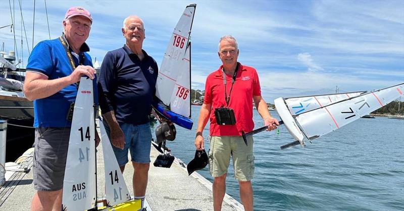 DF65 fleet at RPAYC - Warwick Crossman, Phil Burgess and Stephen Merrington after a weekly race day at RPAYC - photo © RPAYC Media