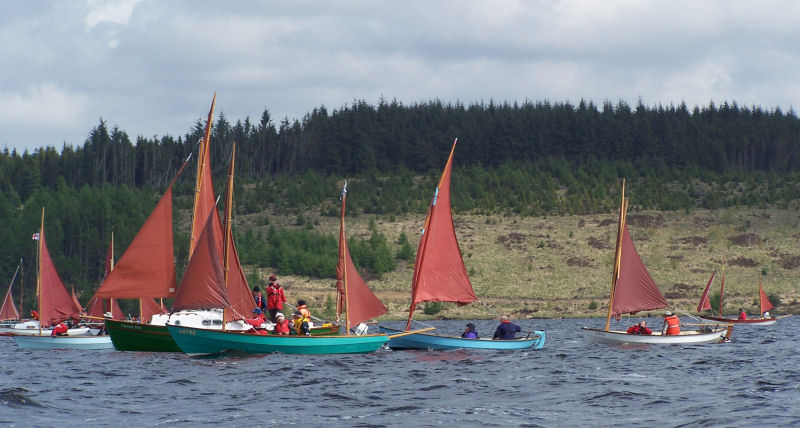 A large rally for Drascombe sailing boats is held over the weekend on Kielder Water photo copyright David Matthews taken at Kielder Water Sailing Club and featuring the Drascombe class