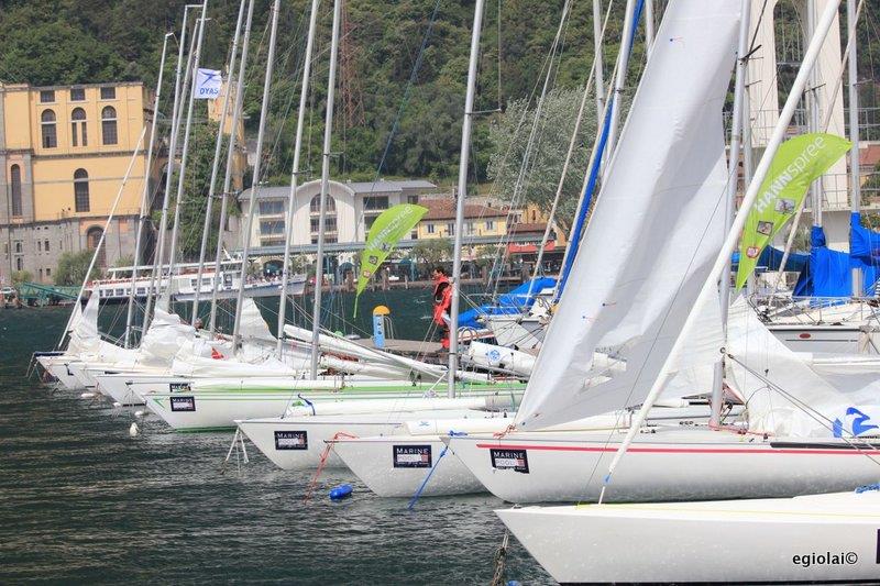 Dyas class at the Riva Cup photo copyright Elena Giolai / Fraglia Vela Riva taken at Fraglia Vela Riva and featuring the DYAS class