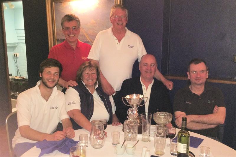Amazon crew with the Ralph Herring Trophy photo copyright Tony Merewether taken at Royal Burnham Yacht Club and featuring the EAORA class
