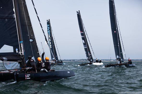 Live Ocean racing to leeward - ETF26 racing on Day 2 of Eurocat 2022, Quiberon, France - April 2022 - photo © ETF26