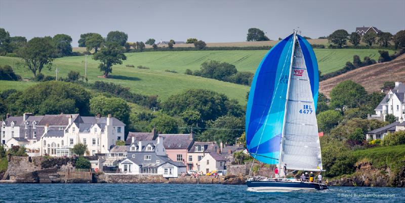 Conor Doyle's Freya competing in the Coastal Division on day 1 of the O'Leary Life Sovereigns Cup at Kinsale photo copyright David Branigan / Oceansport taken at Kinsale Yacht Club and featuring the ECHO class
