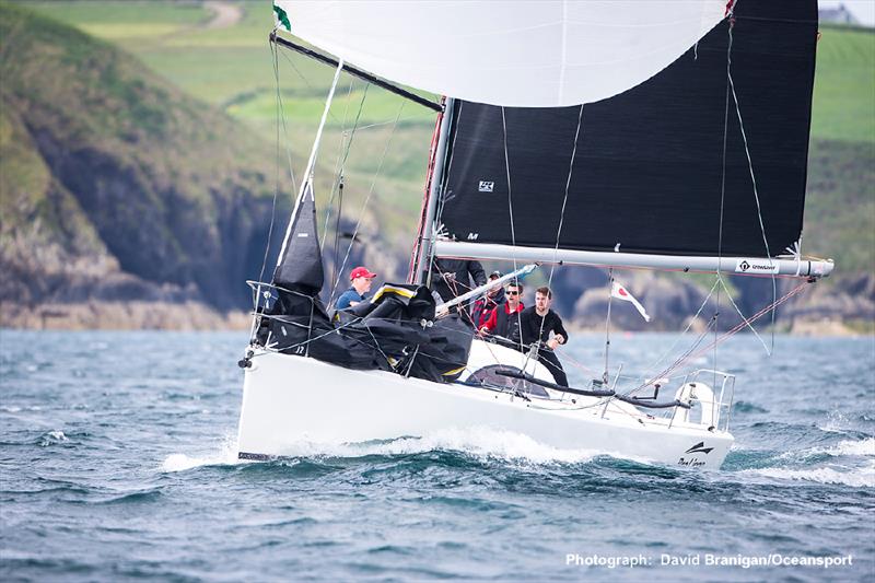 Rob McConnell's Fool's Gold from Waterford Harbour Sailing Club was confirmed the overall winner of the O'Leary Life Sovereigns Cup at Kinsale after straight wins in the series that attracted a fleet of 98 boats photo copyright David Branigan / Oceansport taken at Kinsale Yacht Club and featuring the ECHO class