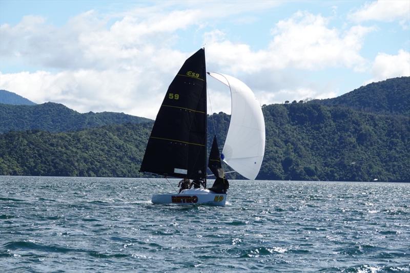Elliott 5.9s sailing in the 2022 South Island Southern Circuit photo copyright Elliott 5.9 Assoc taken at Queen Charlotte Yacht Club and featuring the Elliott 5.9 class
