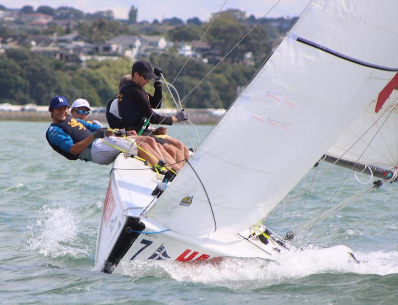 Harken Schools Regatta at Royal New Zealand Yacht Squadron day 2 photo copyright Georgia Witt taken at Royal New Zealand Yacht Squadron and featuring the Elliott 6m class