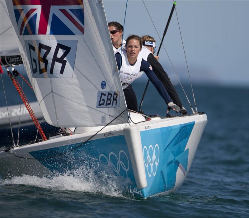 Women's Match Racing on day one of the London 2012 Olympic Sailing Competition photo copyright onEdition taken at Weymouth & Portland Sailing Academy and featuring the Elliott 6m class