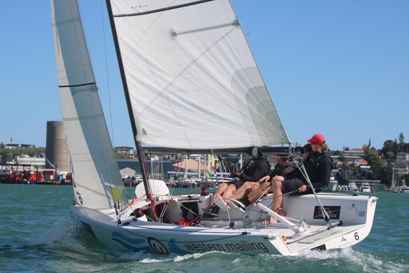 Yachting Developments Ltd New Zealand Match Racing Chamionships - Day 2 photo copyright Andrew Delves taken at Royal New Zealand Yacht Squadron and featuring the Elliott 6m class