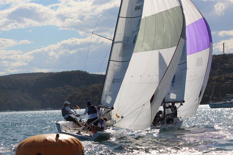  Jordan Stevenson and his YTP team of Mitch Jackson, George Angus, Jake Erson and Celia Willison took out the Harken Youth International Match Racing Championships at the Royal Prince Alfred Yacht Club  photo copyright Royal Prince Alfred YC taken at Royal Prince Alfred Yacht Club and featuring the Elliott 6m class