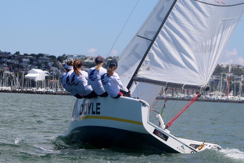 Susannah Pyatt (NZL) - NZ Womens Match Racing Championship - Day 3 - February 11, 2019 photo copyright Andrew Delves taken at Royal New Zealand Yacht Squadron and featuring the Elliott 6m class