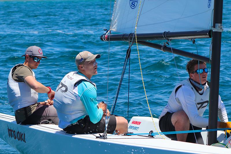 Frankie Dair, Niall Malone and Matt Leydon RNYZS YTP -  Governor's Cup Day 4, July 19, 2019 photo copyright Andrew Delves taken at Balboa Yacht Club and featuring the Elliott 6m class